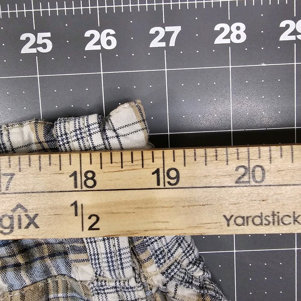Vintage Old Navy Madras Patchwork Shorts Men's 38x10 Plaid Preppy Loose Relaxed - Picture 10 of 14